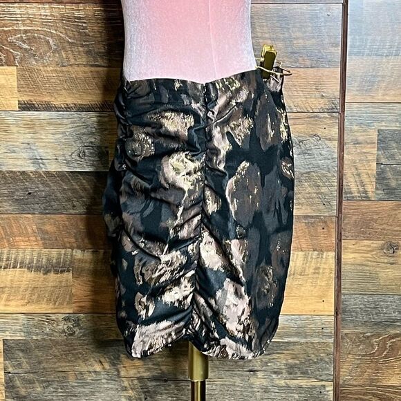 MISA Los Angeles Anetta Skirt in Rose Gold Jacquard, Size Small. NWT! - Picture 7 of 16